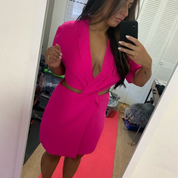 Pink Blazer Dress - Picture 3 of 3